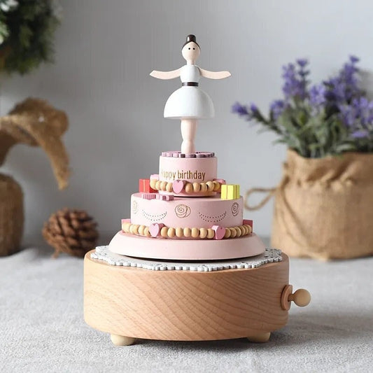 Personalized wooden handmade music box, dancing ballerina music box for girls, christening gift, children's gifts, birthday gifts